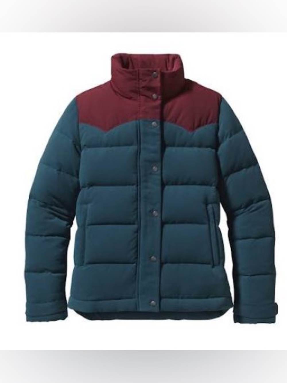 Patagonia Women’s Bivy Puffer Jacket XS Red & Blue